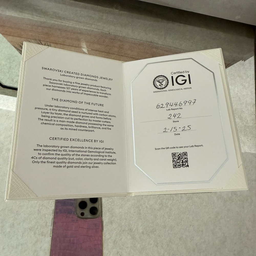 Swarovski Lab Diamond Ring - Picture 10 of 10